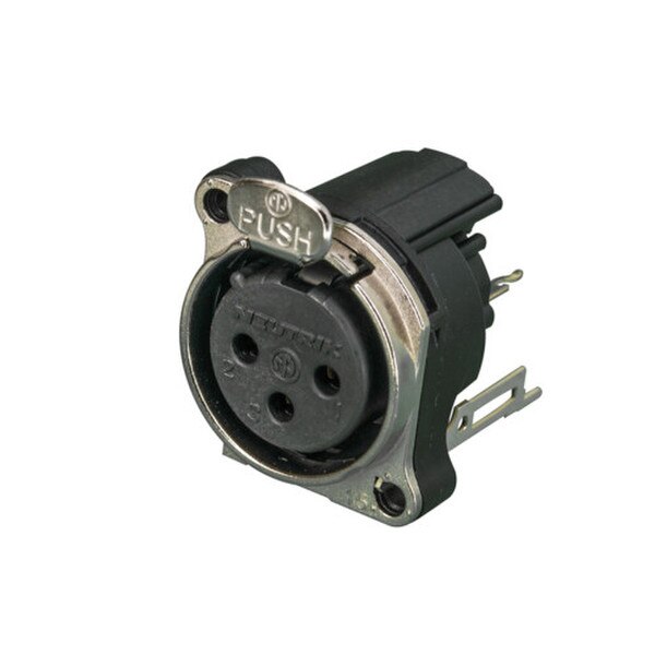 Main product image for Neutrik NC3FBV2 XLR 3 Pin Female PCBV Mount Nickel092-387